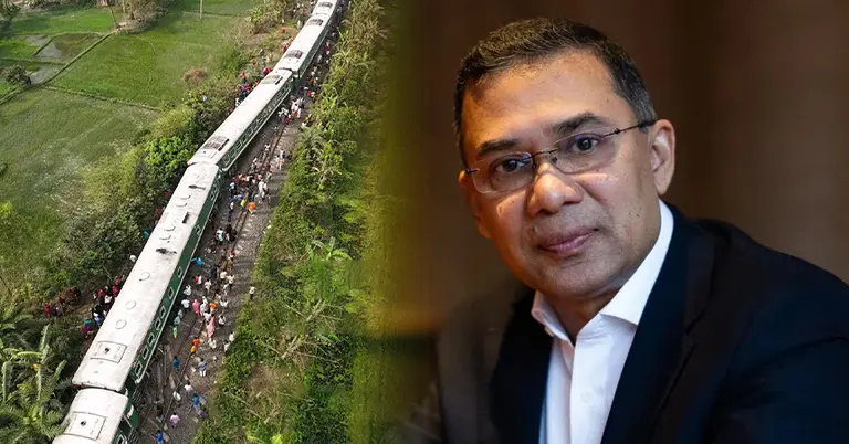 লাইনচ্যুত নীলসাগর এক্সপ্রেস, তারেক রহমান